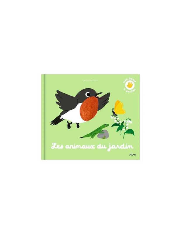 Livre-à-toucher-les-animaux-du-jardin---Milan-14909 Livre à toucher les animaux du jardin - Milan Commande En Gros