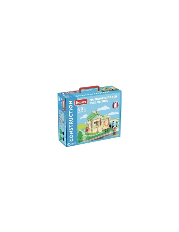 Ma-première-maison-avec-voiture-80-pièces---Jeujura-15371 Ma première maison avec voiture 80 pièces - Jeujura Prix Cassé
