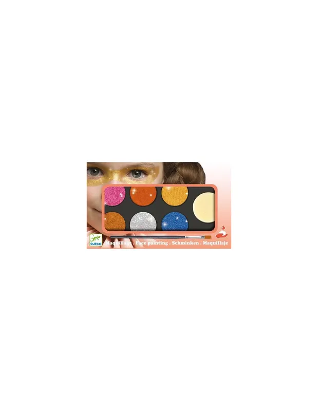 Maquillage-palette-6-couleurs-effet-métal---Djeco-17152 Offre Exclusive Maquillage palette 6 couleurs effet métal - Djeco