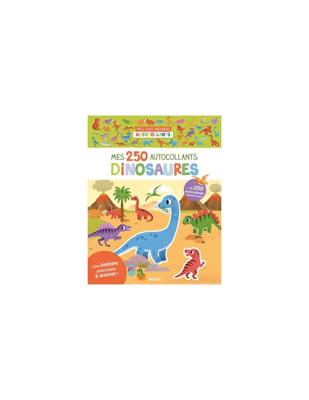 Mes-250-Autocollants-Dinosaures---Auzou-17955 Mes 250 Autocollants Dinosaures - Auzou Prix Réduit