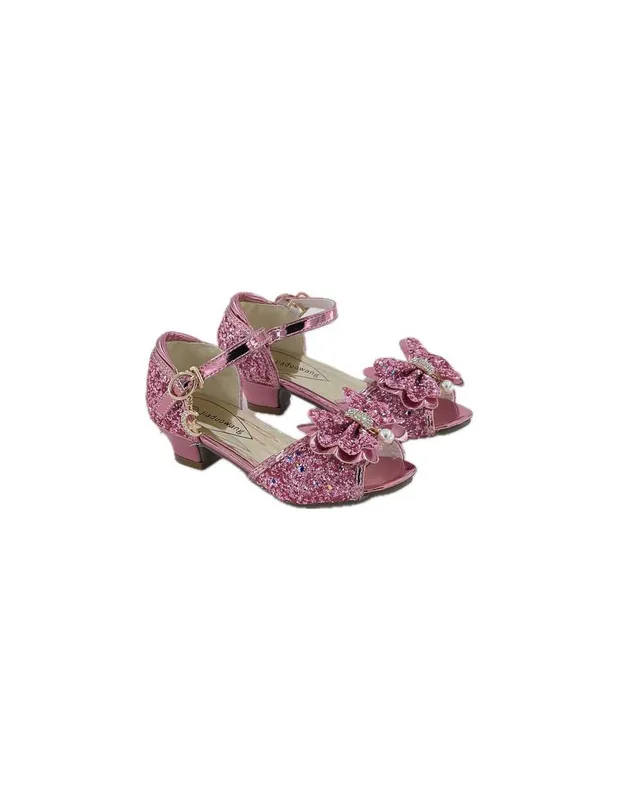 Mules-à-Nœuds-et-Paillette-Rose-5---7-ans---Labay-16330 Dernière Chance Mules à Nœuds et Paillette Rose 5 - 7 ans - Labay