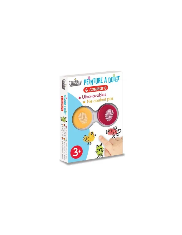 Pack 6 encreurs à doigt - CréaLign' Bon Marché