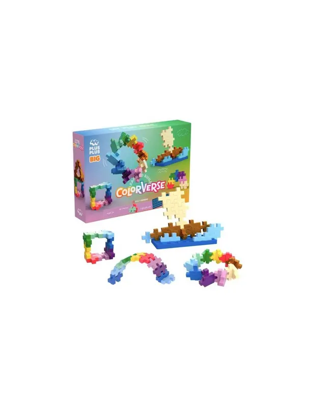 Plus-Plus-Kit-découverte-Colorverse-BIG-60-pièces-14182 En Vogue Plus Plus Kit découverte Colorverse BIG 60 pièces