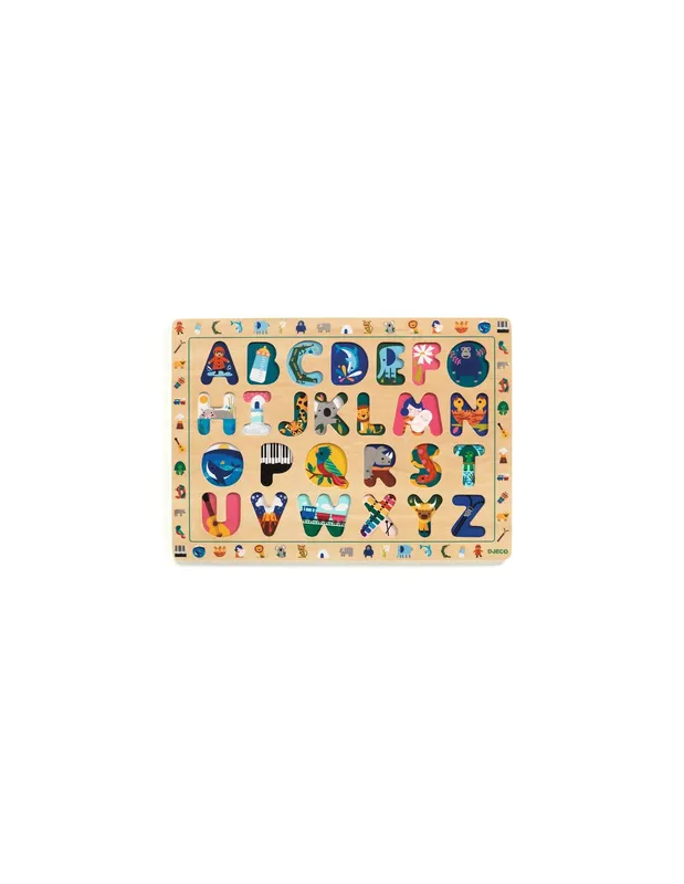 Puzzle-ABC-international---Djeco-15279 Puzzle ABC international - Djeco Vente Directe