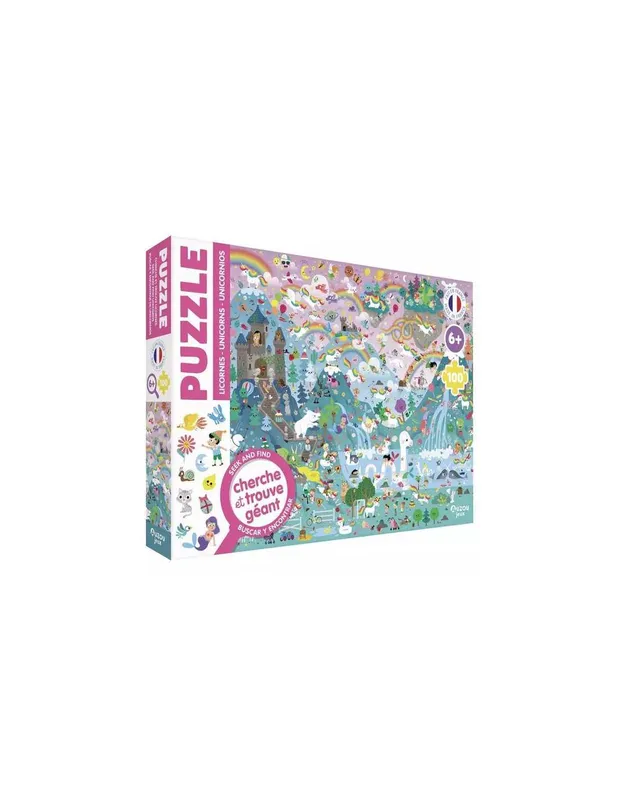 Puzzle-cherche-et-trouve-géant-Licornes---Auzou-14379 Puzzle cherche et trouve géant Licornes - Auzou Garantie Incluse