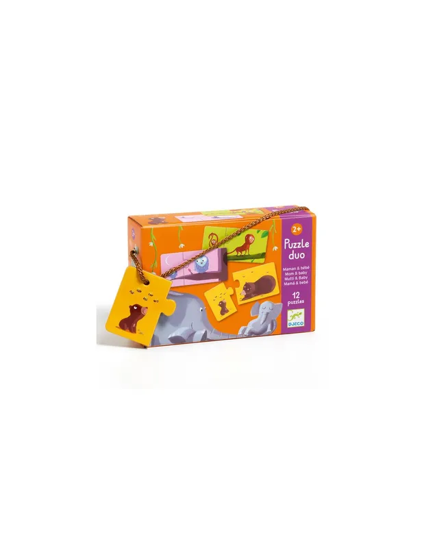 Puzzle-duo-maman-et-bébé---Djeco-15854 Puzzle duo maman et bébé - Djeco Petit Prix