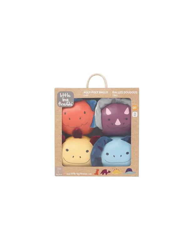 Set-de-4-balles-doudous-Les-Amis-Dinos---Little-Big-Friends-14522 Expédition Rapide Set de 4 balles doudous Les Amis Dinos - Little Big Friends