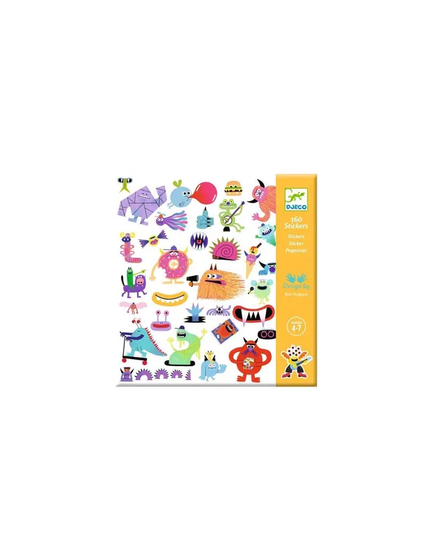 Stickers-Monstres---Djeco-18009 Achat Immédiat Stickers Monstres - Djeco