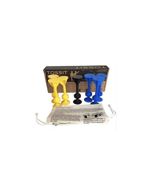 TOSSIT-bleu-jaune---Jeu-de-fléchettes-ventouse-18755 Nouvel Arrivage TOSSIT bleu jaune - Jeu de fléchettes ventouse