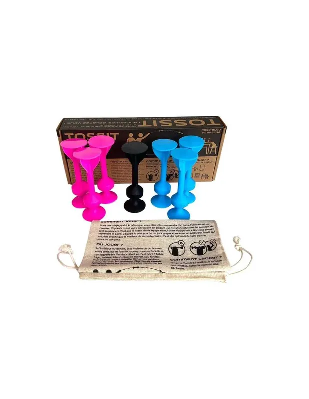 TOSSIT-rose-bleu---Jeu-de-fléchettes-ventouse-18675 TOSSIT rose bleu - Jeu de fléchettes ventouse Nouvelle Collection