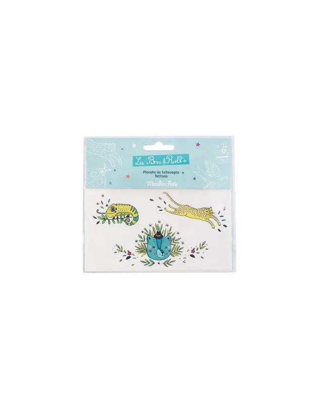 Tatouages-animaux-sauvages-Les-Broc039n-rolls---Moulin-Roty-17149 Tatouages animaux sauvages Les Broc'n rolls - Moulin Roty Livraison Gratuite