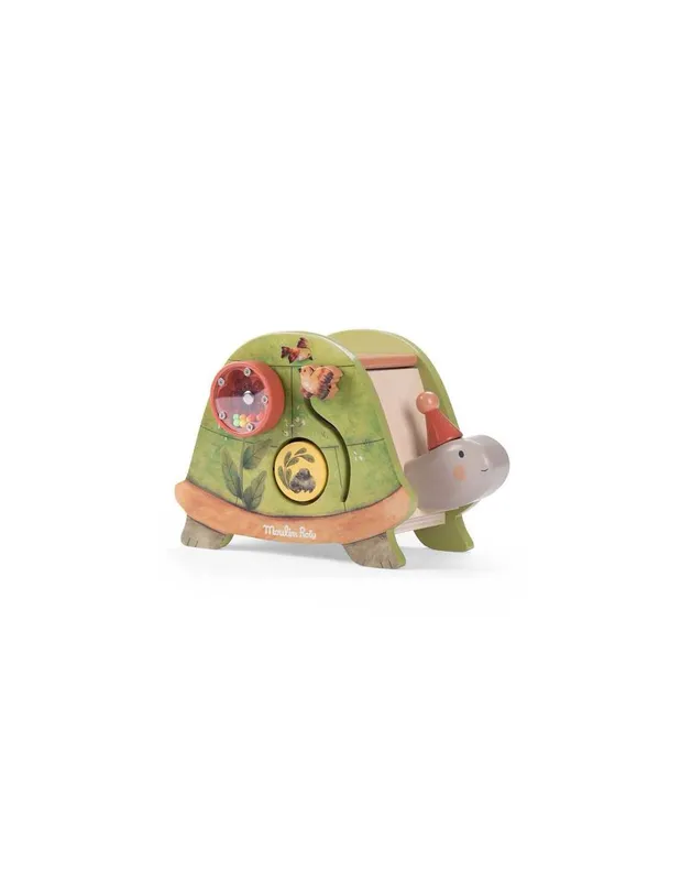 Tortue-d039activités-Trois-petits-lapins---Moulin-Roty-16106 Tortue d'activités Trois petits lapins - Moulin Roty Nouvel Arrivage