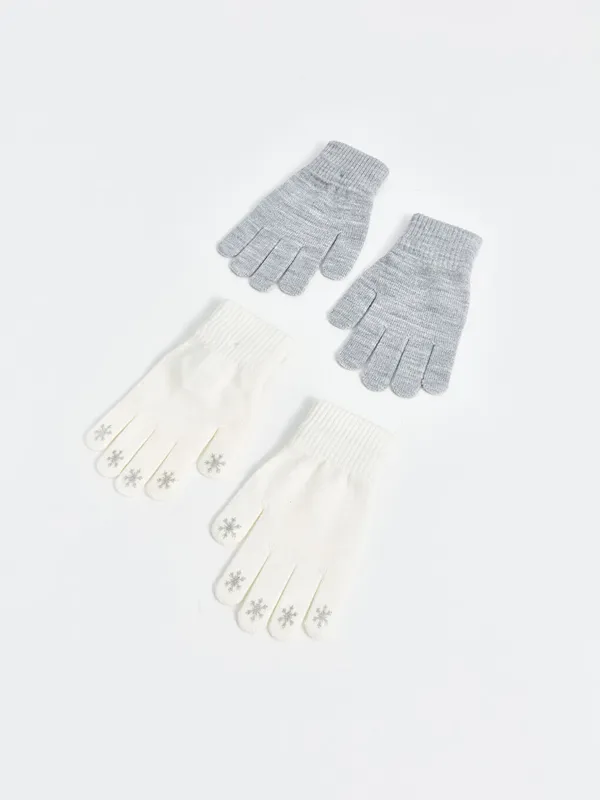 LCW-ACCESSORIES-Gants-Brod233s-Fille-Lot-de-2 LCW ACCESSORIES Gants Brodés Fille Lot de 2 Nouvel Arrivage