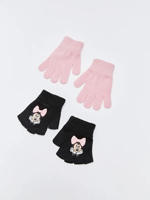 LCW-ACCESSORIES-Gants-pour-Filles-sous-Licence-Minnie-Mouse-Lot-de-2 LCW ACCESSORIES Gants pour Filles sous Licence Minnie Mouse Lot de 2 Édition Limitée