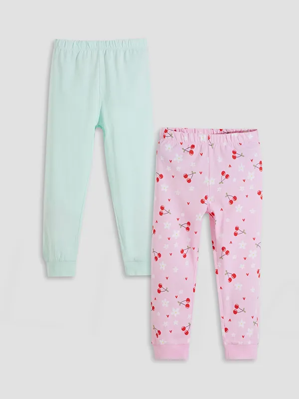 LCW-Kids-Bas-de-pyjama-pour-Filles-224-taille-233lastiqu233e-Lot-de-2 LCW Kids Bas de pyjama pour Filles à taille élastiquée Lot de 2 Satisfait Ou Remboursé