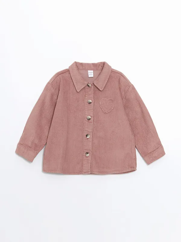 LCW-Kids-Chemise-Veste-B233b233-pour-Filles-224-Manches-Longues-Basique LCW Kids Chemise Veste Bébé pour Filles à Manches Longues Basique Exclusif