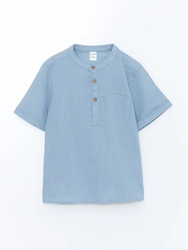LCW-Kids-Chemise-pour-Gar231ons-224-Col-Mao-en-Popeline LCW Kids Chemise pour Garçons à Col Mao en Popeline Paiement Sécurisé