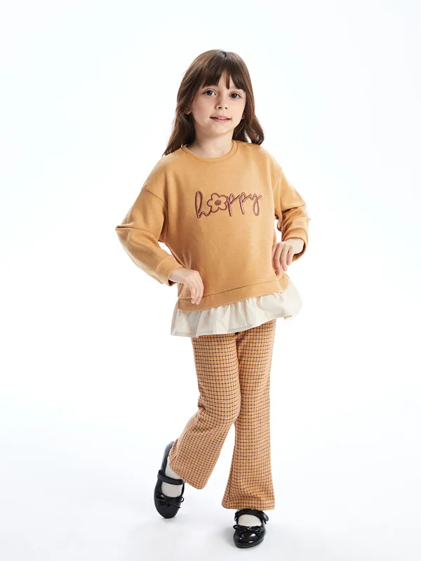 LCW-Kids-Ensemble-Sweat-Shirt-et-Leggings-Brod233s-pour-Filles-224-Col-Rond-Lot-de-2 Promotion LCW Kids Ensemble Sweat-Shirt et Leggings Brodés pour Filles à Col Rond (Lot de 2)