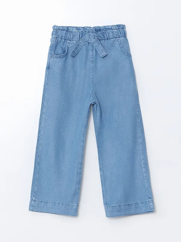 LCW-Kids-Jean-Confortable-224-Taille-201lastiqu233e-pour-Filles LCW Kids Jean Confortable à Taille Élastiquée pour Filles Nouvel Arrivage