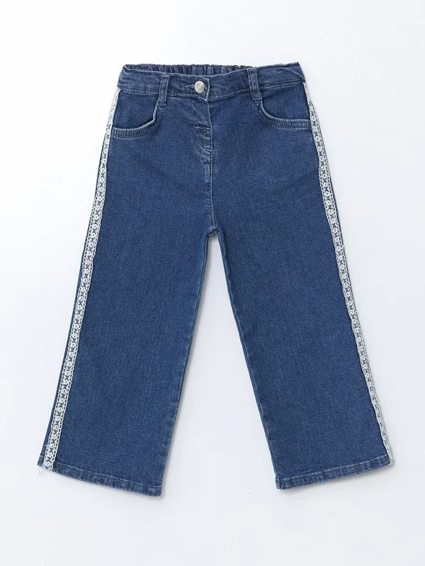 LCW-Kids-Jean-pour-Filles-avec-D233tails-en-Dentelle Bon Marché LCW Kids Jean pour Filles avec Détails en Dentelle
