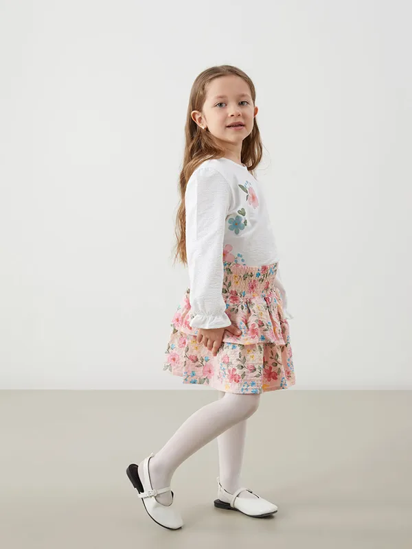 LCW-Kids-Jupe-Florale-Fille-avec-Taille-201lastiqu233e Jusqu’à Épuisement Des Stocks LCW Kids Jupe Florale Fille avec Taille Élastiquée