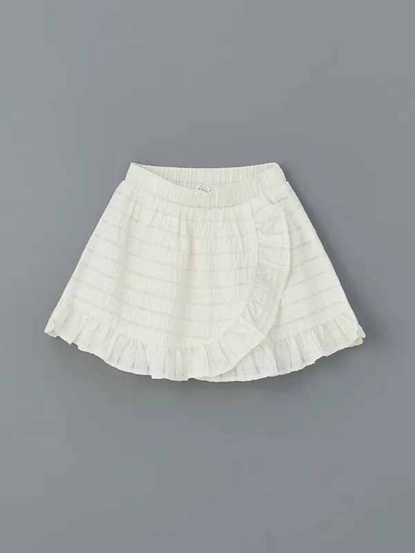 LCW-Kids-Jupe-en-Coton-224-Taille-201lastiqu233e-pour-Filles Expédition Rapide LCW Kids Jupe en Coton à Taille Élastiquée pour Filles