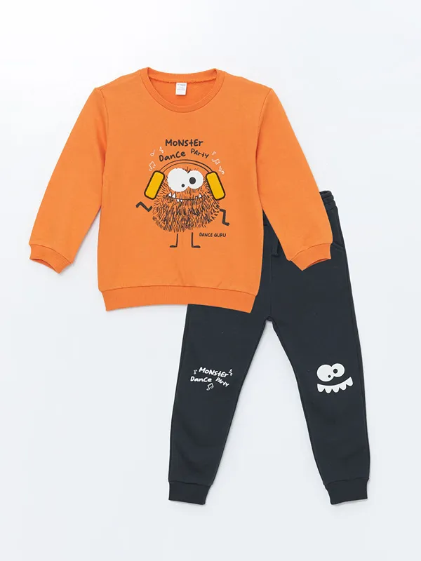 LCW-Kids-Lot-de-2-Ensemble-Sweatshirt-224-Manches-Longues-Col-Rond-et-Bas-de-Surv234tement-pour-B233b233-Gar231ons Garantie Incluse LCW Kids Lot de 2 Ensemble Sweatshirt à Manches Longues Col Rond et Bas de Survêtement pour Bébé Garçons