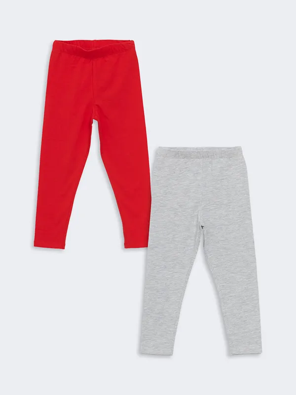 LCW-Kids-Lot-de-2-Leggings-pour-Filles-B233b233-224-Taille-201lastiqu233e Offre Spéciale LCW Kids Lot de 2 Leggings pour Filles Bébé à Taille Élastiquée