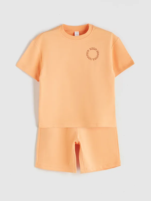 LCW-Kids-Lot-de-2-T-shirts-et-Shorts-Imprim233s-pour-Gar231ons LCW Kids Lot de 2 T-shirts et Shorts Imprimés pour Garçons Prix Cassé