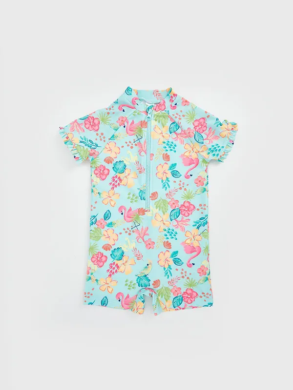 LCW-Kids-Maillot-de-bain-224-fleurs-zipp233-pour-Filles LCW Kids Maillot de bain à fleurs zippé pour Filles Offre Exclusive