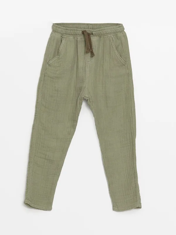 LCW-Kids-Pantalon-pour-B233b233-Gar231ons-224-Taille-201lastiqu233e LCW Kids Pantalon pour Bébé Garçons à Taille Élastiquée Populaire