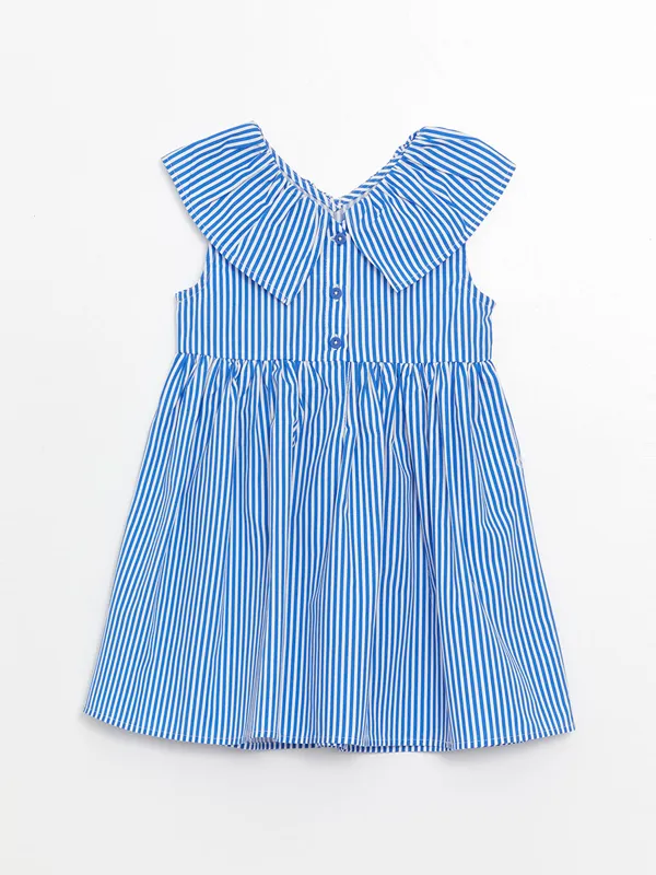 LCW-Kids-Robe-pour-Filles-B233b233-Ray233e-224-Col-Claudine LCW Kids Robe pour Filles Bébé Rayée à Col Claudine Super Prix