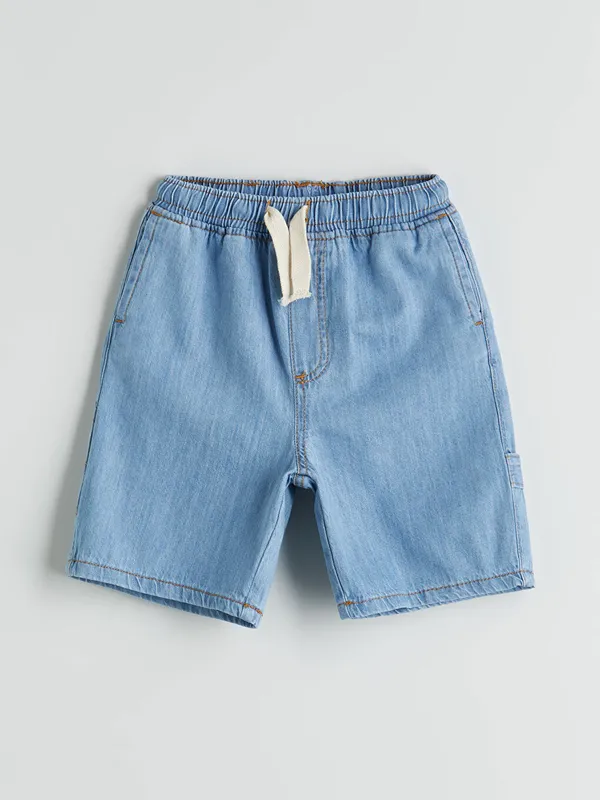 LCW-Kids-Short-en-Jean-224-Taille-201lastiqu233e-pour-Gar231ons LCW Kids Short en Jean à Taille Élastiquée pour Garçons Prix Bas