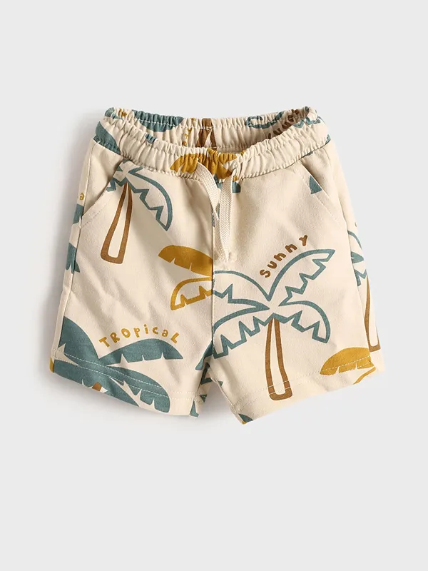 LCW-Kids-Short-imprim233-pour-gar231ons-b233b233-224-taille-233lastiqu233e LCW Kids Short imprimé pour garçons bébé à taille élastiquée Prix Promo