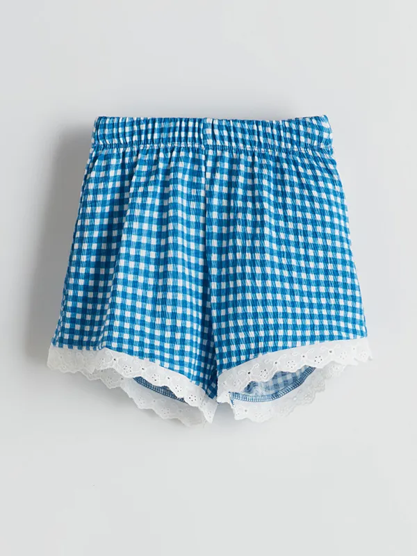 LCW-Kids-Shorts-Froiss233s-224-Taille-201lastiqu233e-pour-Filles Édition Limitée LCW Kids Shorts Froissés à Taille Élastiquée pour Filles
