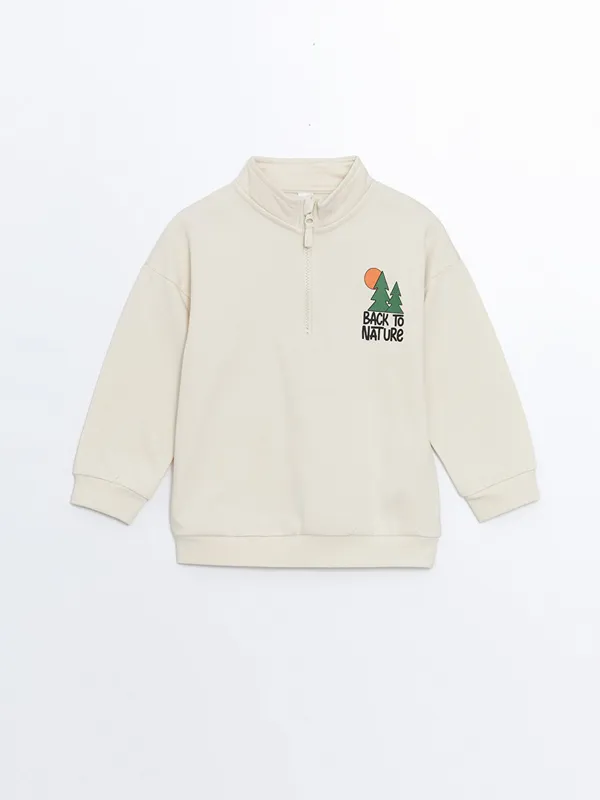 LCW-Kids-Sweat-shirt-224-Col-Rond-Imprim233-224-Manches-Longues-pour-B233b233-Gar231ons Réduction LCW Kids Sweat-shirt à Col Rond Imprimé à Manches Longues pour Bébé Garçons