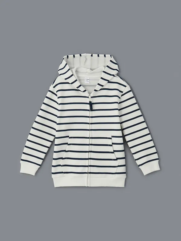 LCW-Kids-Sweat-zipp233-ray233-pour-Gar231ons LCW Kids Sweat zippé rayé pour Garçons Promotion Saisonnière