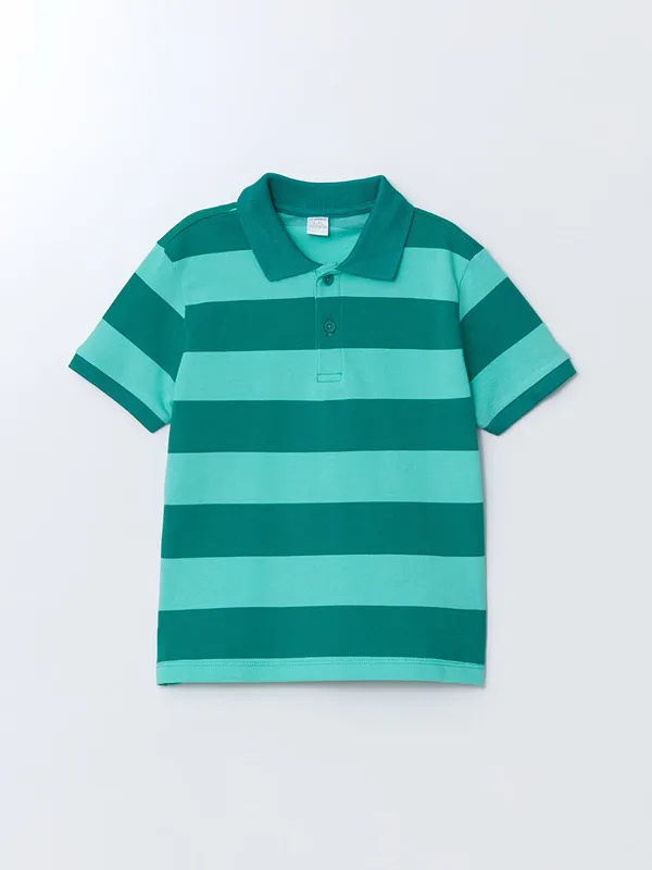LCW-Kids-T-shirt-224-Col-roul233-Ray233-pour-Gar231ons Offre Exclusive LCW Kids T-shirt à Col roulé Rayé pour Garçons