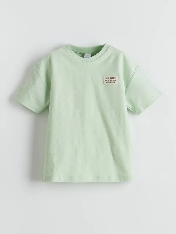 LCW-Kids-T-shirt-pour-Gar231ons-224-Col-Rond-avec-Texte-Imprim233 Livraison Express LCW Kids T-shirt pour Garçons à Col Rond avec Texte Imprimé