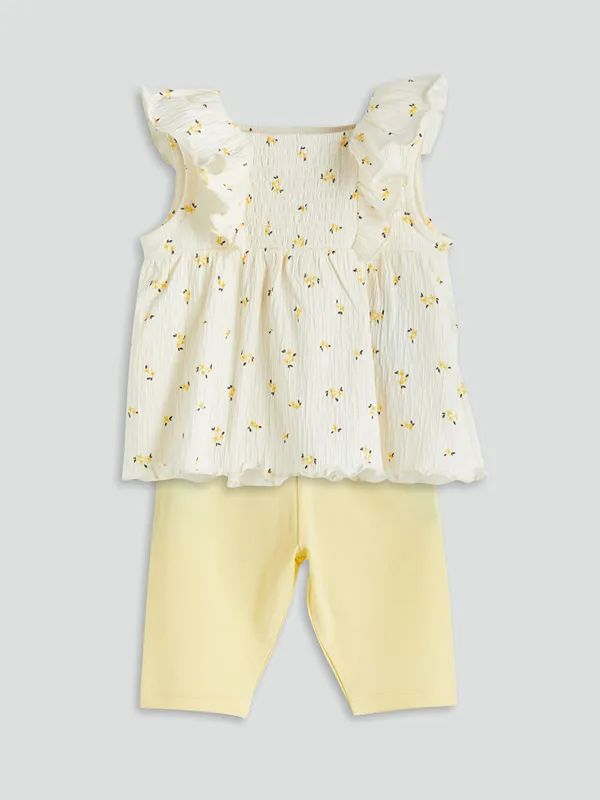 LCW-baby-Blouse-et-Leggings-Fleuris-pour-Filles-B233b233---Lot-de-2 LCW baby Blouse et Leggings Fleuris pour Filles Bébé - Lot de 2 Achetez Aujourd’hui