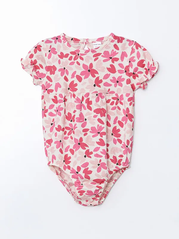 LCW-baby-Body-b233b233-224-col-rond-floral-pour-fille-avec-boutons-pression LCW baby Body bébé à col rond floral pour fille avec boutons-pression Commander Maintenant
