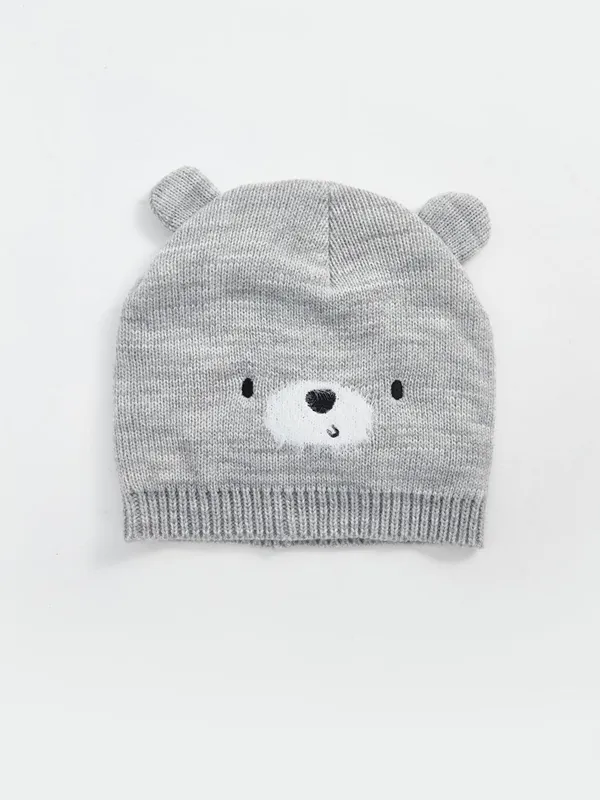 LCW-baby-Bonnet-B233b233-Gar231on-Brod233-Ours-en-Peluche LCW baby Bonnet Bébé Garçon Brodé Ours en Peluche Retour Gratuit