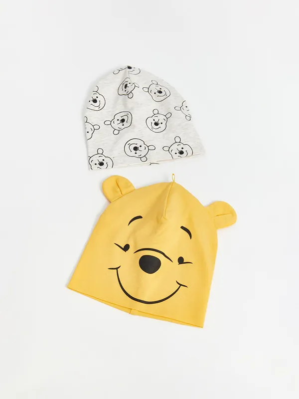 LCW-baby-Bonnet-Imprim233-Winnie-l39ourson-pour-Gar231ons-B233b233-Lot-de-2 Top Qualité LCW baby Bonnet Imprimé Winnie l'ourson pour Garçons Bébé Lot de 2