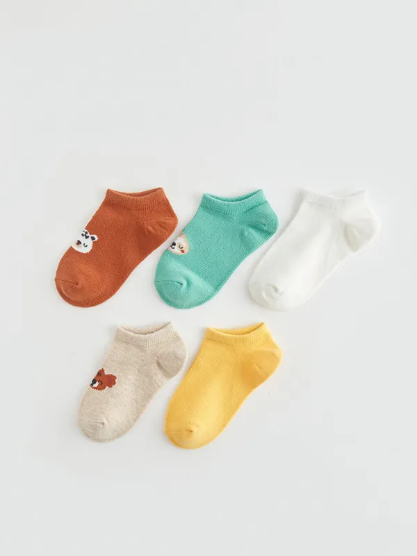 LCW-baby-Chaussettes-d39entra238nement-B233b233-Gar231on-192-Motifs-Lot-de-5-pi232ces Haute Qualité LCW baby Chaussettes d'entraînement Bébé Garçon À Motifs Lot de 5 pièces