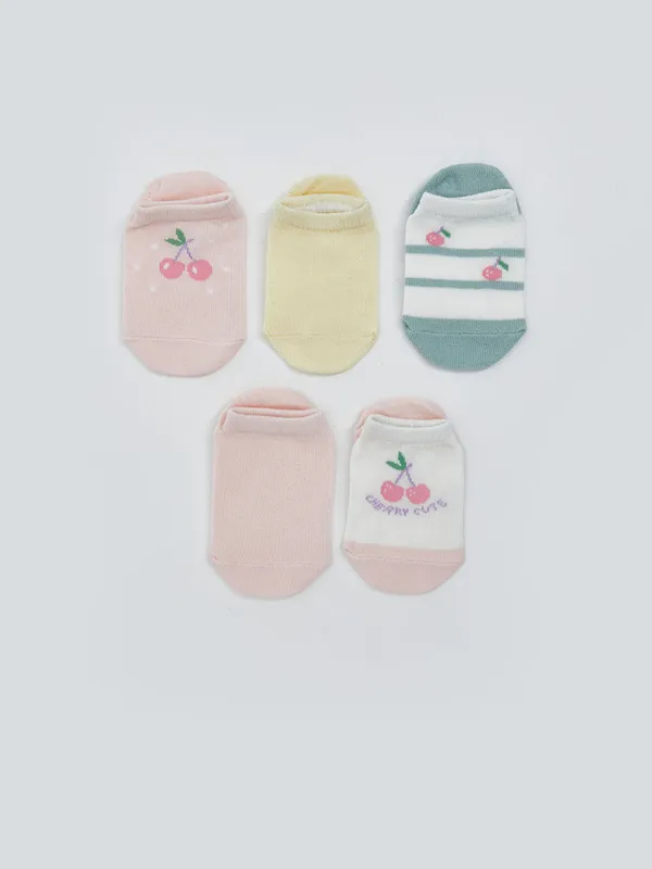 LCW-baby-Chaussettes-d39entra238nement-imprim233es-pour-b233b233s-filles-lot-de-5-pi232ces Nouvel Arrivage LCW baby Chaussettes d'entraînement imprimées pour bébés filles, lot de 5 pièces