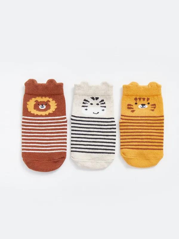 LCW-baby-Chaussettes-de-Cheville-Imprim233es-pour-B233b233-Gar231ons-Lot-de-3-Pi232ces LCW baby Chaussettes de Cheville Imprimées pour Bébé Garçons Lot de 3 Pièces Usine Directe
