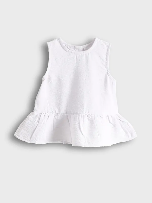 LCW-baby-Chemise-Sans-Manches-Col-Rond-pour-Filles-B233b233 LCW baby Chemise Sans Manches Col Rond pour Filles Bébé Offre Limitée