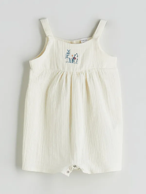 LCW-baby-Combinaison-B233b233-Filles-Brod233e-224-Bretelles Affaire À Saisir LCW baby Combinaison Bébé Filles Brodée à Bretelles