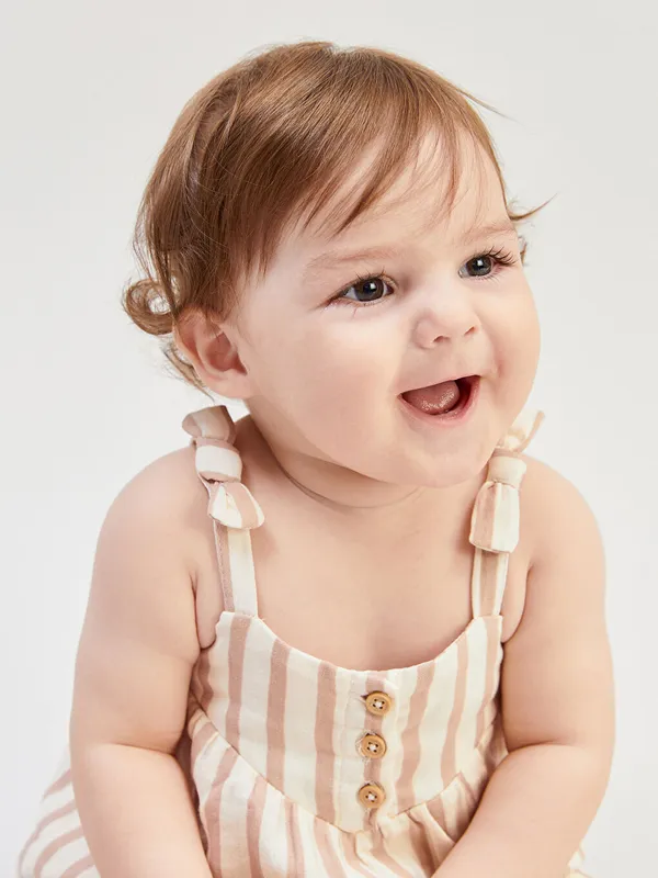 LCW-baby-Combinaison-en-Mousseline-Ray233e-pour-B233b233s-Filles En Vogue LCW baby Combinaison en Mousseline Rayée pour Bébés Filles