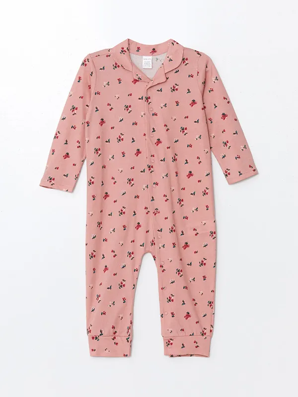 LCW-baby-Combinaison-pour-B233b233-Filles-224-Col-Rond-et-Manches-Longues-avec-Motif-Floral LCW baby Combinaison pour Bébé Filles à Col Rond et Manches Longues avec Motif Floral Pas Cher